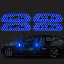 4PCS/set Car Reflective Strips Warning Stickers For Ford Focus 2 3 Fiesta MK2 MK3 MK7 Ranger Mondeo MK4 Fusion Car Door Stickers 2024 - buy cheap