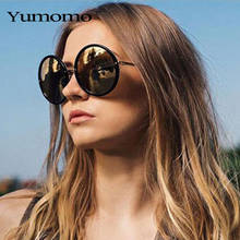 2020 Big Frame Round Sunglasses Women Men Fashion Transparent Frame Shades UV400 Vintage Glasses Oculos 2024 - buy cheap