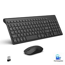 Keyboard Wireless Keyboard And Mouse set, 2.4G Ergonomics, Scissor Port Design, Rechargeable Suitable For Home Office Games 2024 - buy cheap