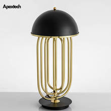 Luminária de mesa clássica de luxo, decoração com lâmpadas de ferro, para decoração de hotel, quarto, restaurante 2024 - compre barato