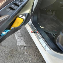 Capa protetora de soleira para porta de carro, acessórios automotivos estilosos para mazda 2 demio 2004-dl sedan dj hatchback 2024 - compre barato