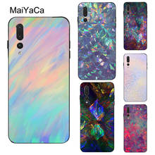 Радужный чехол MaiYaCa Opal Stone для Huawei P30 Lite P10 P20 P40 Pro P Smart 2019 Z Mate 10 20 Lite 30 Pro 2024 - купить недорого