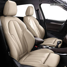 kokololee Custom Leather car seat cover set For Toyota Corolla PRIUS Prado Land Cruiser RAV4 CROWN Camry Highlander CH-R Alphard 2024 - buy cheap