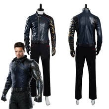 The Falcon and the Winter Soldier Bucky Barnes Cosplay Costume Halloween Carnival Suit 2024 - buy cheap