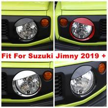 Front Head Lights Headlight Lamps Angry Bird Style Decoration Ring Cover Trim For Suzuki Jimny 2019 - 2022 ABS Exterior Kit 2024 - buy cheap