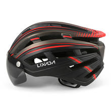 Lixada-Casco ultraligero para bicicleta de montaña y carretera, casco de seguridad para ciclismo, con luz trasera y visera extraíble, para exteriores 2024 - compra barato