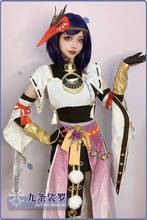 ¡Anime! Genshin-traje de juego de impacto Kujou Sara para mujer, hermoso uniforme elegante, disfraz de fiesta de Halloween, juego de rol, novedad 2024 - compra barato