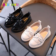 Patent Leather Girls Shoes Spring and Autumn New Tassel Bow Round Head Children Shoes Black White Leather Student Single Shoes 2024 - buy cheap