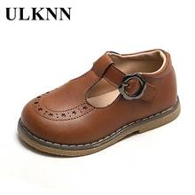 ULKNN-zapatos de cuero informales para niños y niñas, zapatillas de suela suave, color marrón, para primavera, 2021 2024 - compra barato
