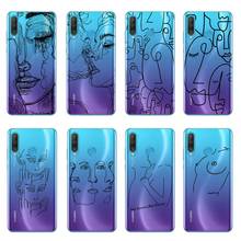 Abstract Art Kiss More Often Line Drawing Phone Case For Fundas Huawei P10 P20 P30 P40 Lite E Pro Soft TPU Case Cover Shell Capa 2024 - buy cheap