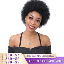 Perucas de cabelo humano para mulheres negras, peruca brasileira com cabelo encaracolado, cor natural, não-remy, feitas à máquina 2024 - compre barato