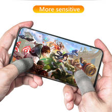 Upgrad мобильный телефон Finger Pubg потовые Игровые перчатки с сенсорным экраном, рукав для большого пальца для Fortnite Gatillos, дышащий контроллер для пальцев 2024 - купить недорого