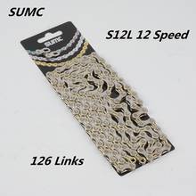 SUMC Chain  MTB Mountain Road Bike 8 9 10 11 12 Speed 116L 126L Ultra Light Silver Faster Connect Pin Bicycle Chain 2024 - buy cheap