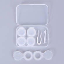 1set Make Up Beauty Pupil Storage Box Mirror Container Travel Kit Cute Style Pocket Portable Mini Contact Lens Case Easy Carry 2024 - buy cheap