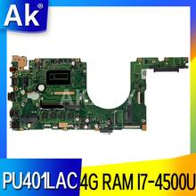 PU401LA With I7-4500U CPU Onboard 4GB RAM mainboard REV 2.2 For Asus PU401 PU401L PU401LA PU401LAC Laptop motherboard 100% Test 2024 - buy cheap