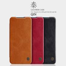 Capa de couro para xiaomi mi 10t pro capa mi 10t lite 5g nillkin qin capa protetora flip caso carteira para xiaomi mi10t 2024 - compre barato