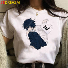 Camiseta de Death Note para mujer, remera blanca ulzzang grunge, ropa de calle para pareja, Camisetas estampadas de estética para mujer 2024 - compra barato