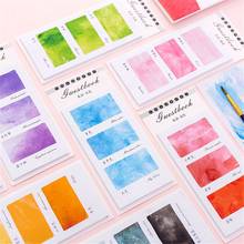 2x30Sheets Gradient Color Memo Pads Colorful Sticky Notes Index Paper Message Notes School Office Writing Pad  Kawaii Stationery 2024 - buy cheap