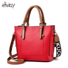HISUELY Hot Sale New Women PU Leather Handbags Fashion Designer Black Bucket Shoulder Bags Messenger Bag High Quality BG538 2024 - buy cheap