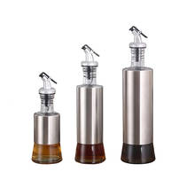 Cooking Seasoning Bottle Dispenser Sauce Bottle Glass Storage Bottles for Oil and Vinegar Creative Kitchen Tools Accessories 2024 - buy cheap