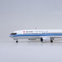 Aeronave aéreo chinês 47cm 737max b737 max, avião de resina com trem de pouso de rodas leves, brinquedo de modelo 2024 - compre barato