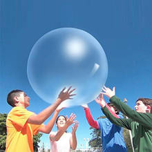 Bola de bolha wubble 3 pçs crianças ao ar livre macio água cheia bunnle bola explodir balloom brinquedo divertido festa jogo para crianças inflatabl 2024 - compre barato