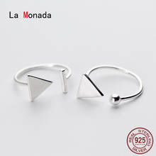 La Monada Triangle Ball Stick Women Ring 925 Sterling Silver Minimalist Rings For Women 925 Silver Fine Jewerly Rings Woman Open 2024 - buy cheap