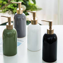 420ml Ceramic with Metal Pump Hand Press Liquid Soap Dispenser Container Organizer Bathroom Hardware Accessories 2024 - buy cheap