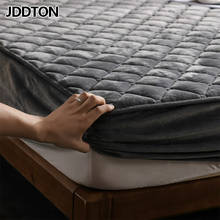 JDDTON текстильный плюшевый утолщенный чехол на матрас теплый мягкий Кристальный Бархатный Чехол для кровати Королевский без наволочки BE166 2024 - купить недорого