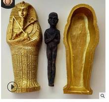 Antique crafts Coffin of corpse Coffin Hu Fu Pyramid props direct deal Ancient Egypt Pharaoh colourful Mummy 2024 - buy cheap