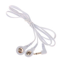 2,5/3,5mm 4/2 botones electrodos de electroterapia cables de plomo para Tens masajeador Cable de conexión masaje y relajación 2024 - compra barato