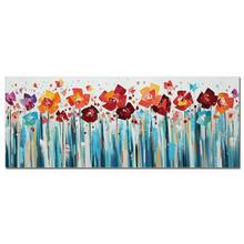 No Framed 100% Hand Painted Oil Painting Abstract Modern Home Decoration Flower Oil Painting Unframe Wall Art For Room 2024 - buy cheap