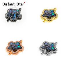 18*14mm Stars High Quality Diy Jewelry Accessories Bracelet Necklace Jewelry Copper Cubic Zirconia Connector Abalone Shell Hole 2024 - buy cheap