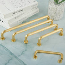3 styles/Gold Kitchen Door  Handle and  Knobs Cabinet Pull Solid Brass Handles Furniture Handle/Free shipping 2024 - buy cheap