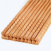 5 Pairs Creative Natural Handmade Bamboo Chopsticks Value Gift Tableware Hot Pot Chopsticks Eating Ware Chop Sticks New 2024 - buy cheap