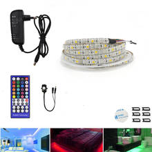 Lámpara LED con Sensor de movimiento PIR para debajo del gabinete, tira Flexible de luces LED RGBW RGB + WW para debajo de la cama, escaleras, dormitorio y baño, luz nocturna, 5050 SMD 2024 - compra barato