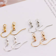 100pcs Metal Alloy DIY Jewelry Accessories, Spring Ear Hook 18MM with Round Bead Ear Hook, Handmade Earring Basic Accessories 2024 - buy cheap