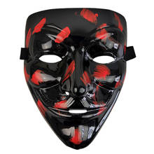 Vendetta Mask Halloween Horror Masks Party Maske Masquerade Cosplay Scary Masque Funny Terror Mascara Villain Joke 2024 - buy cheap