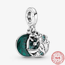 Real 925 Sterling Silver Charms Mistletoe Dangle Charm beads Fit Original Pandora Bead Bracelets Necklace Diy jewelry 2021 2024 - buy cheap