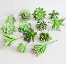 39Styles Green Artificial Succulents Plants DIY Unpotted Small Bonsai Home Garden Desktop Table Party Decoration Fake Plants 2024 - купить недорого