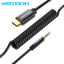 Vention Type C to 3.5mm Audio Cable USB Type-C 3.5 Jack USB C to 3.5 mm Spring Aux Cable for Xiaomi Car Stereo Speaker Headphone 2024 - buy cheap