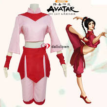 Anime Avatar The Last Airbender Ty Lee Cosplay Costume For Women Adult Pink Dress Kung Fu Uniform Set Hanfu Halloween Costume 2024 - buy cheap