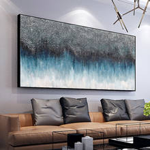 Grande pintura abstrata pintados à mão pintura a óleo imagem da parede arte da parede pintura da lona para sala de estar quarto decoração casa 2024 - compre barato