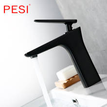 New Black Bathroom Faucet Brass Basin Mixer Bathroom Accessories Tap Bathroom Blacked Hot Cold Sink Basin Mixer Tap. 2024 - buy cheap