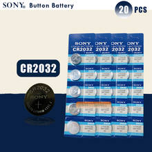 Sony-bateria original cr2032, célula de lítio, relógio, controle remoto, calculadora, bateria botão, pilha moeda, 20 peças 2024 - compre barato