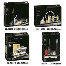 Conjunto de blocos de construção de arquitetura 10678, londres 21034 big ben tower bridge, modelos de blocos de construção, brinquedos compatíveis, lepinlys 2024 - compre barato