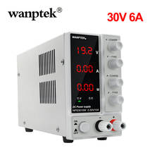 Wanttek-fuente de alimentación CC ajustable, 30V, 6A, CA 110/220V, LED, Conmutación Digital, estabilizadores, reparación de ordenador portátil 2024 - compra barato