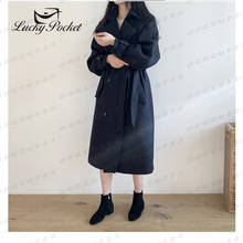 Women Autumn Winter New Fashion Solid Color Slim Elegant Long Woolen Coat Female Brand High Quality Coat Ladies Warm Coats ML867 2024 - buy cheap