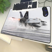 XGZ Army Enthusiasts Large Size Mouse Pad Lock Large Fighter Flying Pattern Laptop PC Table Mat Rubber Universal Non-slip 2024 - buy cheap