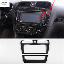 Pegatinas de fibra de carbono ABS para coche, decoración de Panel de Control Central, cubierta para Volkswagen VW Golf 6 MK6, 2009-2013, 2 unids/lote 2024 - compra barato